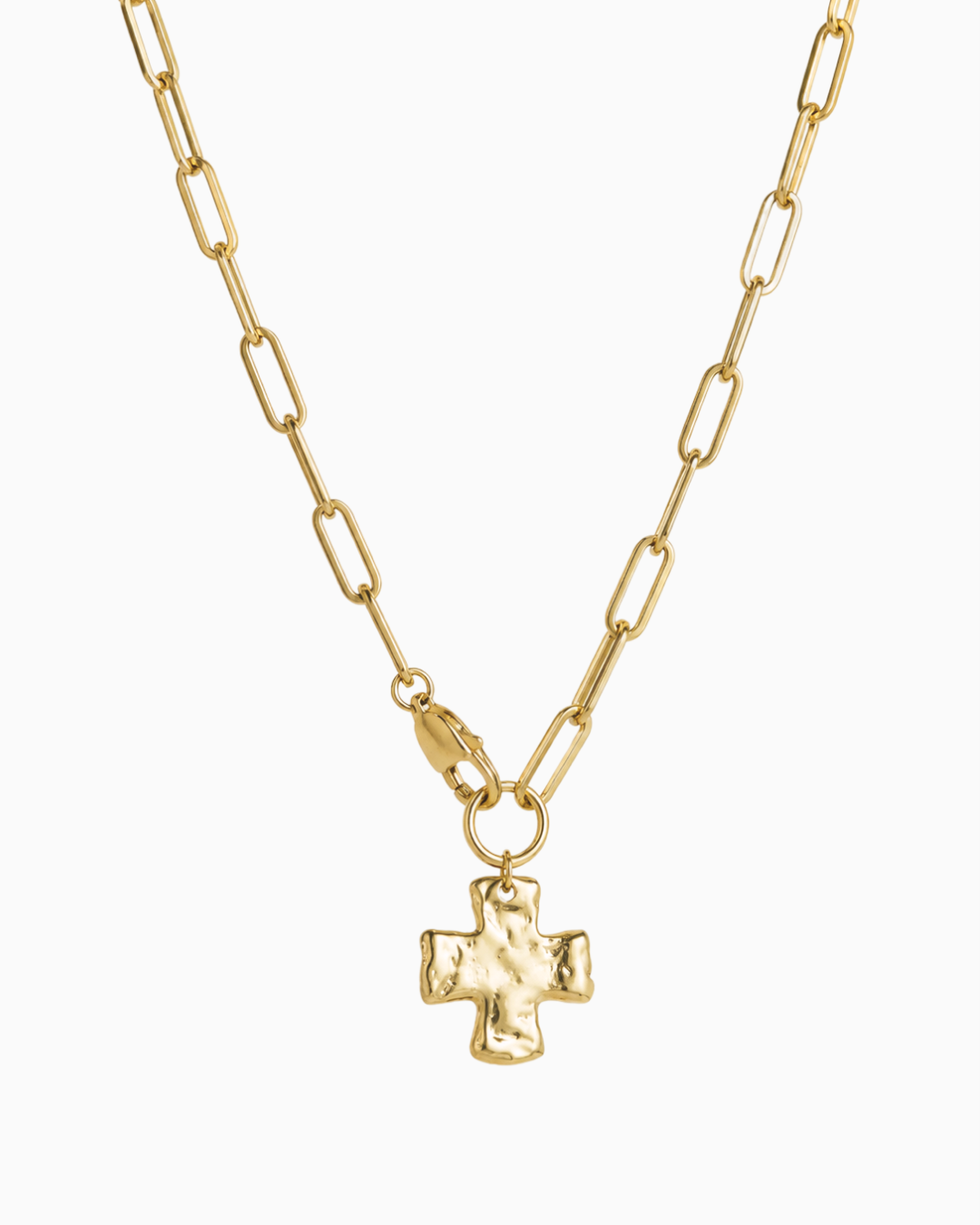Chunky Cross Chain Necklace