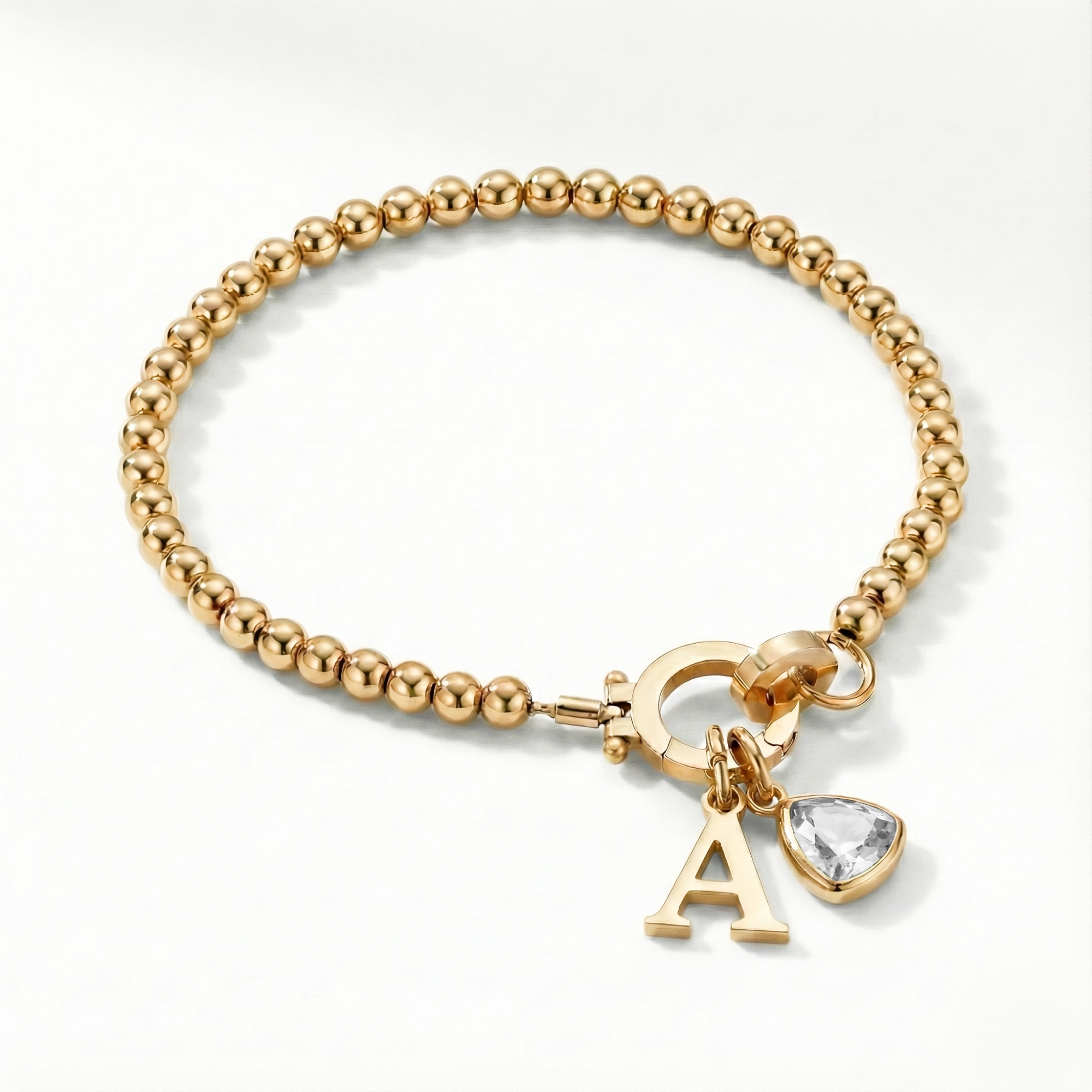 Initial Birthstone Bracelet
