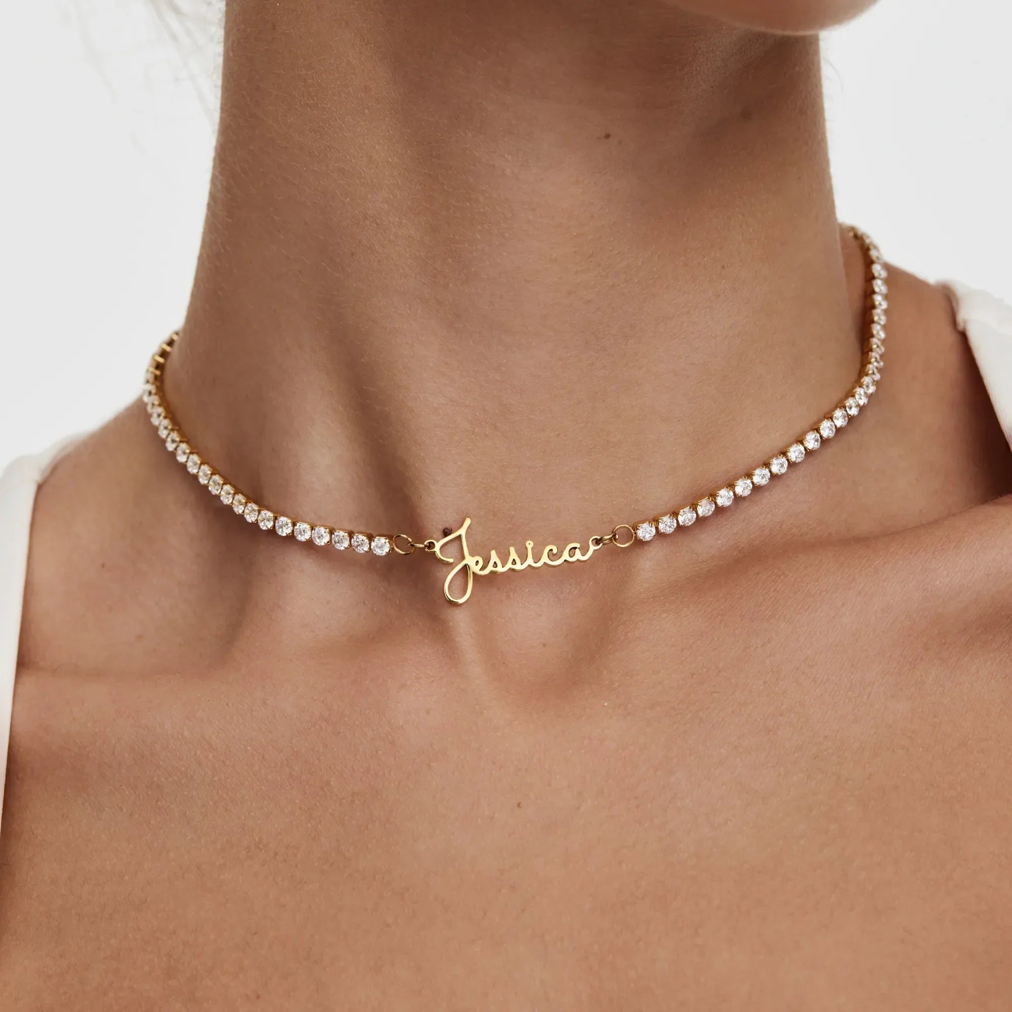 Custom Name Tennis Necklace